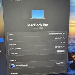 MacBook Pro M1 Pro Chip