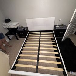 White Full Bed Frame 
