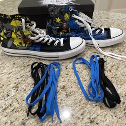 Batman And Robin Converse Shoes