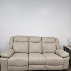 Fabric Recliner Sofa 