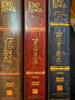 Lord of the Rings extended DVDs. All three movies