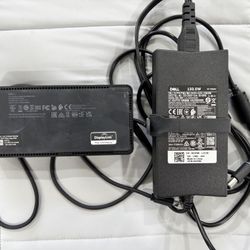 DELL AC ADAPTER: 130.0 W MODEL: LA130PM190  AND DELL DOCKING STATION: Model D6000