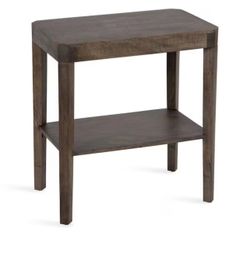 Kate & Laurel talcott wood side table