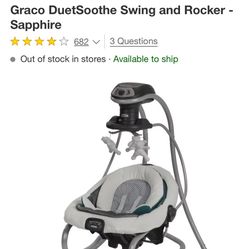 Graco Duetsoothe Swing And Rocker 