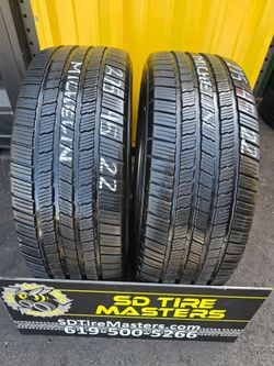 2 USED TIRES Michelin DEFENDER LTX MS  275/45R22  $160 ($80 each)