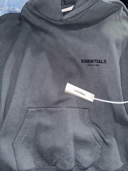 Essentials hoodie black new