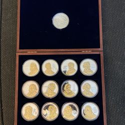 American Mint Collectable 12 Apostle Coins  