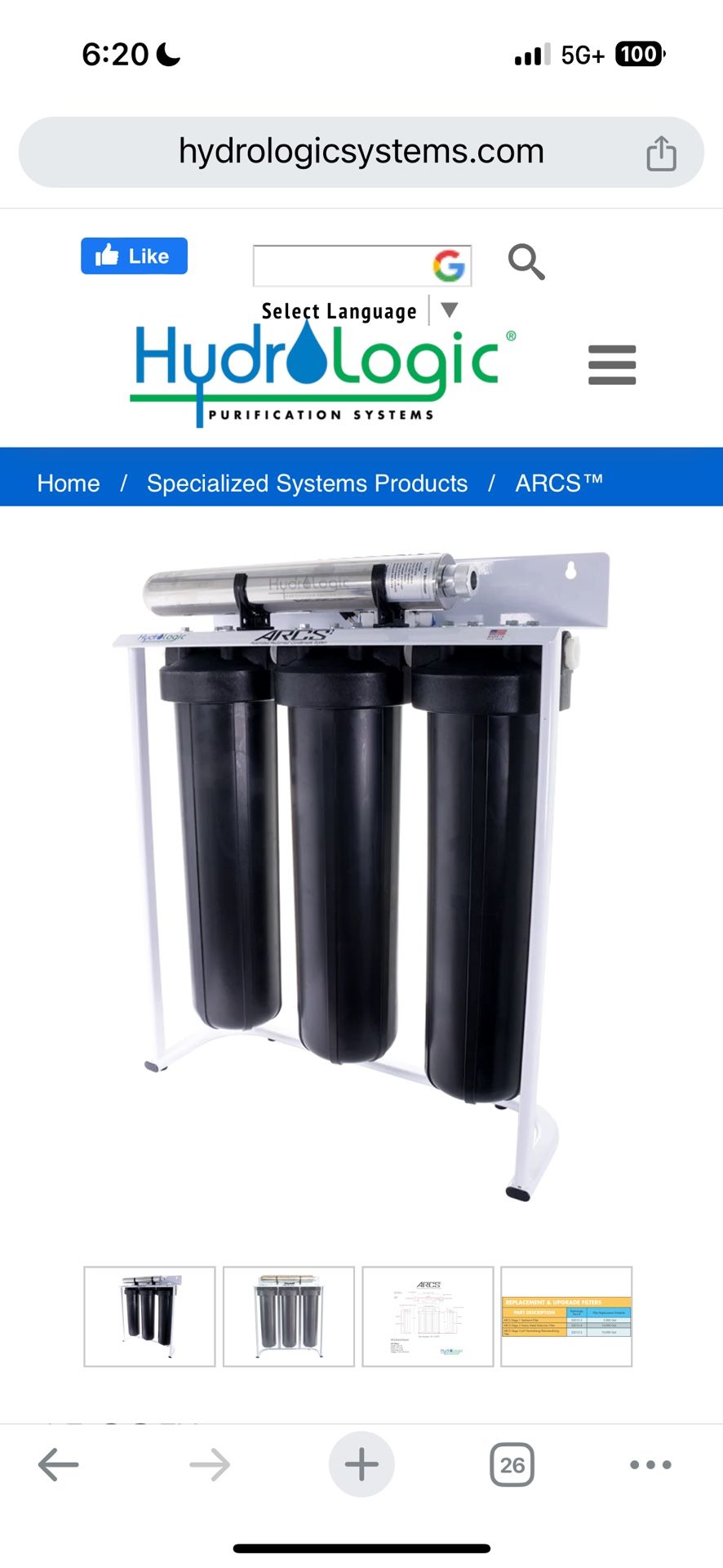 Hydro Logic ARCS Water System **NEW**