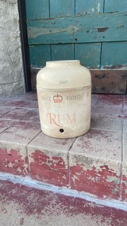 Antique East India Rum Crock.