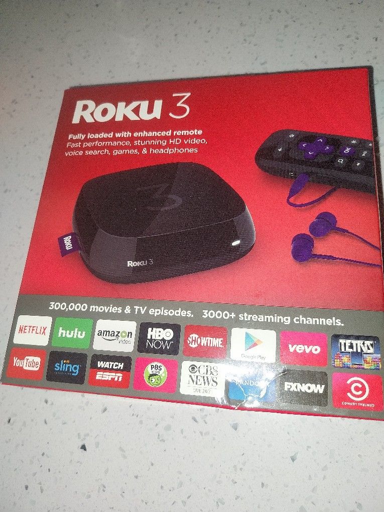 Roku Media Streamer with Enhanced Voice Search Remote