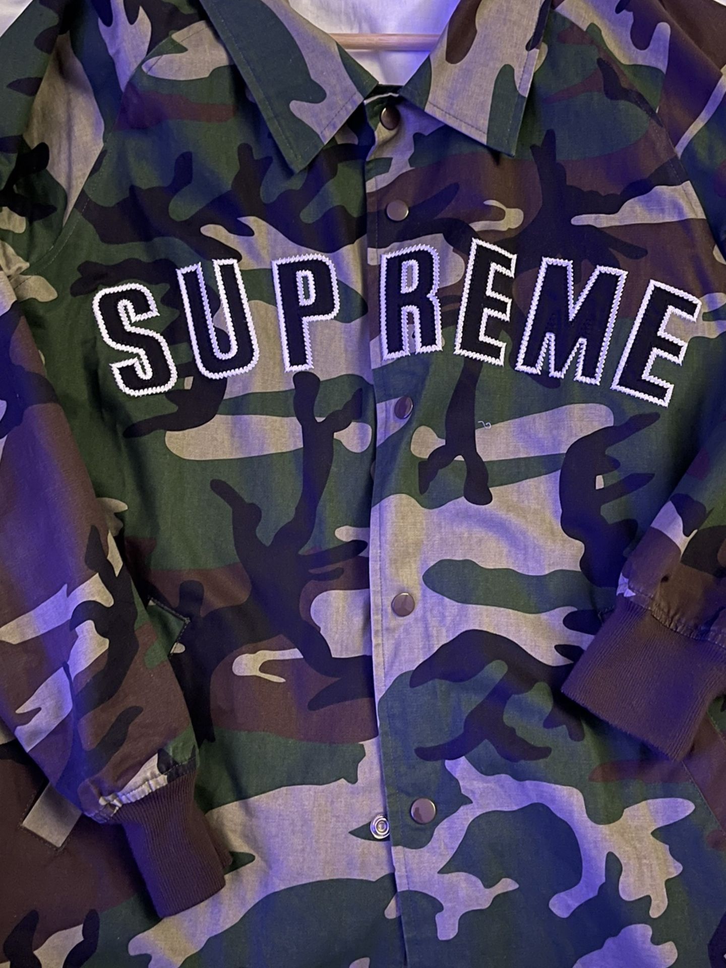 Supreme Twill Coaches Jacket Camo Large for Sale in San Diego, CA