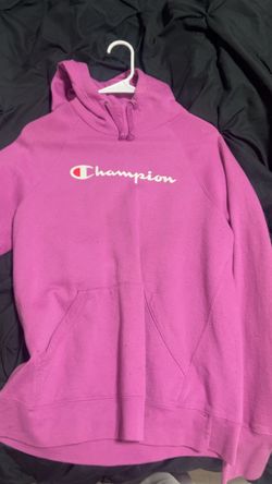 Purple champion hoodie size medium