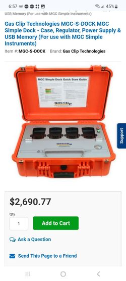 Gas Clip MGC-S-DOCK MGC Simple Dock Station $1,100
