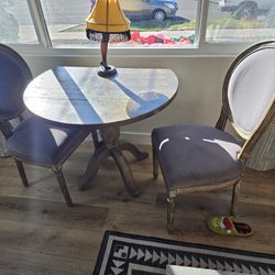 Round Dinning Table Dual Drop Leaf