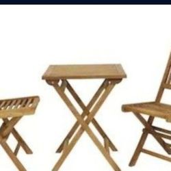 Sunnydaze Decor  3-Piece Brown Bistro Patio Set

