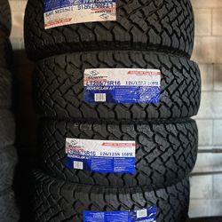 LT285/75R16 ATLANDER AT A SET OF FOUR NEW TIRES