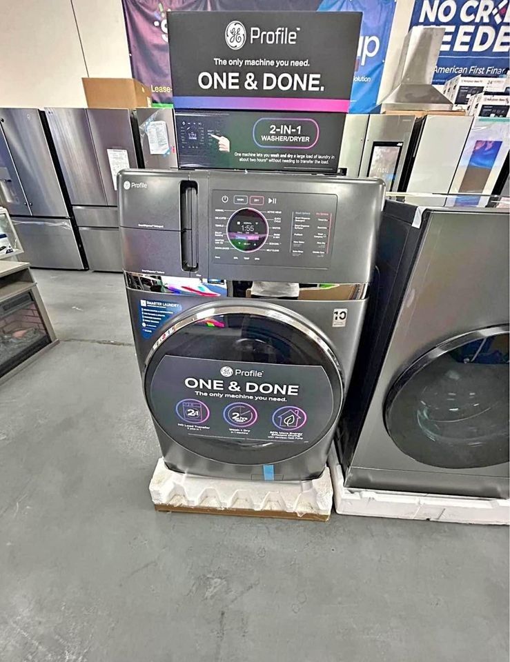 GE profile 4.8 cu.ft combo washer and dryer with ventless heat pump