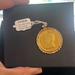 22k Gold Coin Pedant 