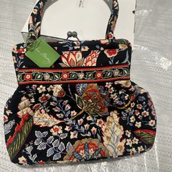 Vera Bradley New Quilted Floral Handbag with Tags