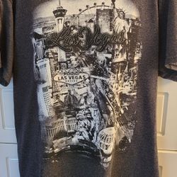 Womens Las Vegas T-shirt with Sparkles Size M