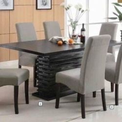 Brand New 7PC Barley Brown Dining Set