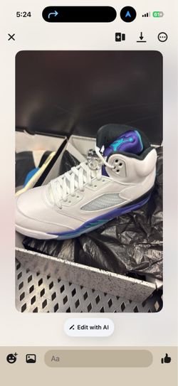 Jordan 5 grape 9.5