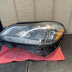 2014 2015 2016 MERCEDES BENZ E-CLASS W212 LEFT SIDE HEADLIGHT OEM USED 