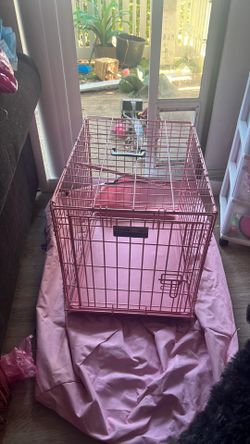 Pink Dog Crate