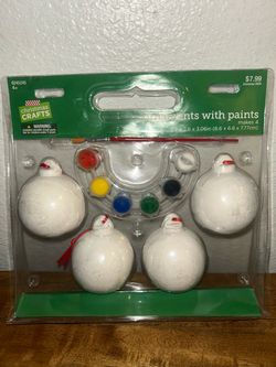Christmas Crafts Paint Your Own Ornaments Kit