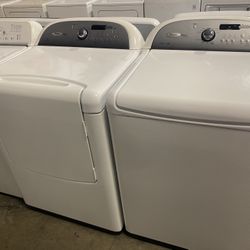 WHIRLPOOL CABRIO WORKS LIKE NEW WASHER DRYER SET WARRANTY ATTACHMENTS DELIVERY 
