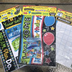 School/Office/Party Large Wipe Off Signs