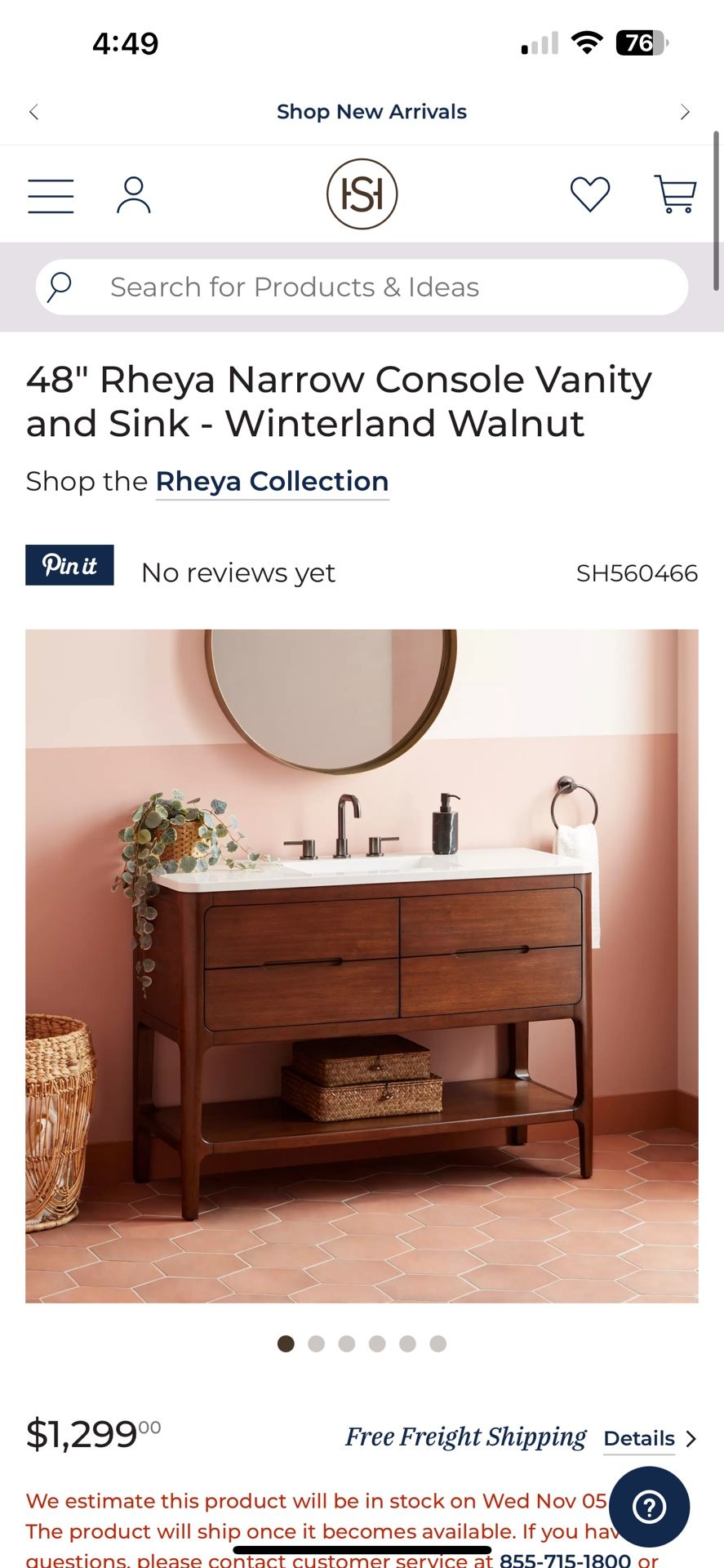 New Bathroom Vanity, Still In Box!