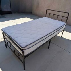 TWIN SIZE BED WITH MATTRESS INCLUDED !!