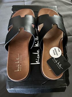 Nicole Miller Black Sandals