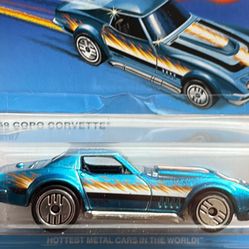 HOT WHEELS ULTRA HOTS 1969 COPO CORVETTE Spectraflame Teal Great