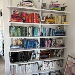 2 White Bookshelves ($80 each or $150 for 2)