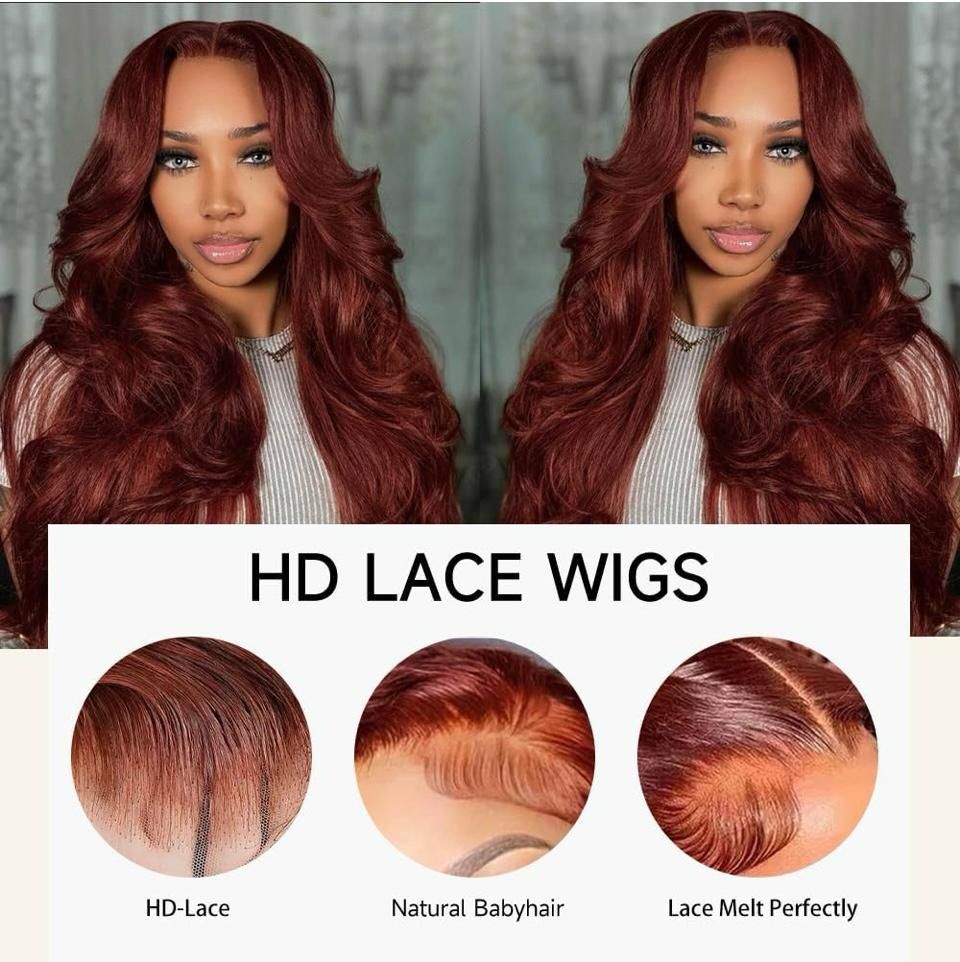 28 Inch Pre-Plucked 200% Density Body Wave HD Lace Frontal Win with Baby Hair Glueless