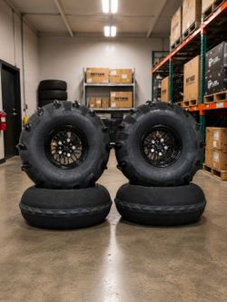 New Sandcraft Sand Tires with Hostile Wheels 4 Lug Canam X3