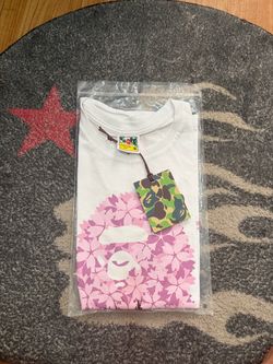 Bape white tee size Medium