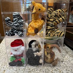 TY Beanie Stuffed Animals, New In Containers. I Have About 80 Of Them. 
