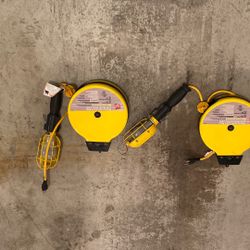 Retractable Metal Work Lights (25) Foot 