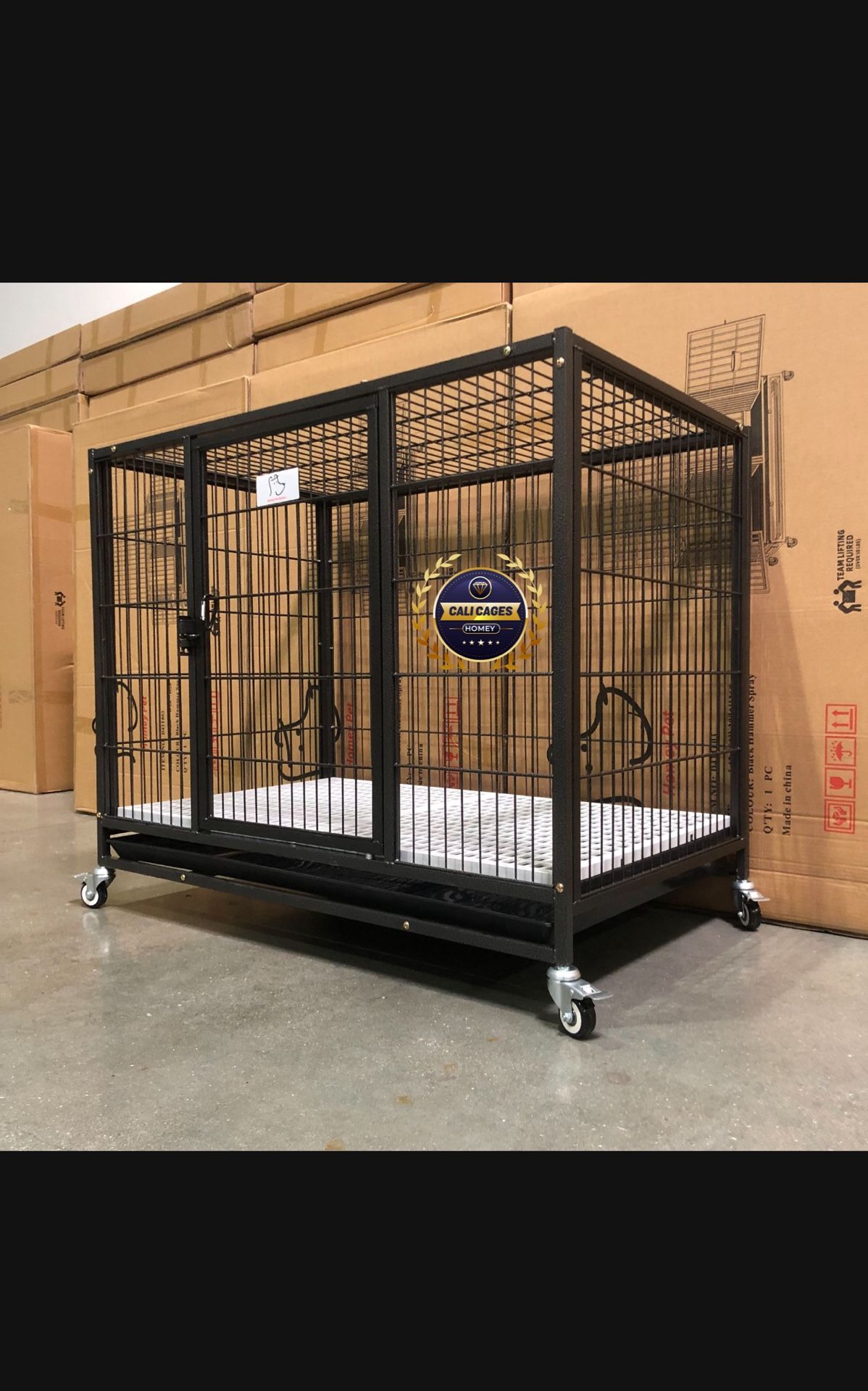 Dog Pet Cage Kennel Size 37” Medium With Grid And Tray New In Box 📦 