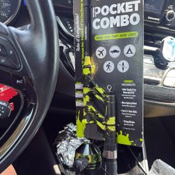 NEW PROFISHIENCY POCKET COMBO 30" TELESCOPIC FISHING ROD MICRO SPINCAST REEL