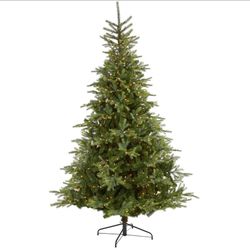Nearly Natural Prelit 8’ Christmas Tree New In Unopened Box