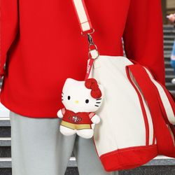 FOCO Hello Kitty SF 49ers Plush Keychain