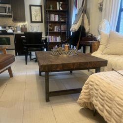 Pottery Barn Coffee Table and Two End Table Set 