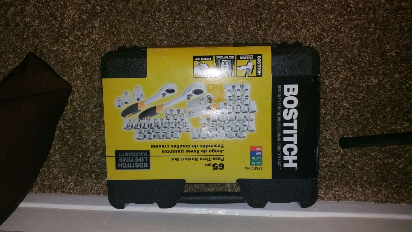 Bostitch 65-Piece Pass-Thru Socket Set