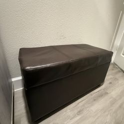 brown ottoman With storage