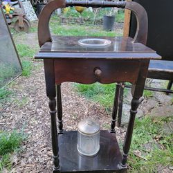 Antique smoking table stand ashtray