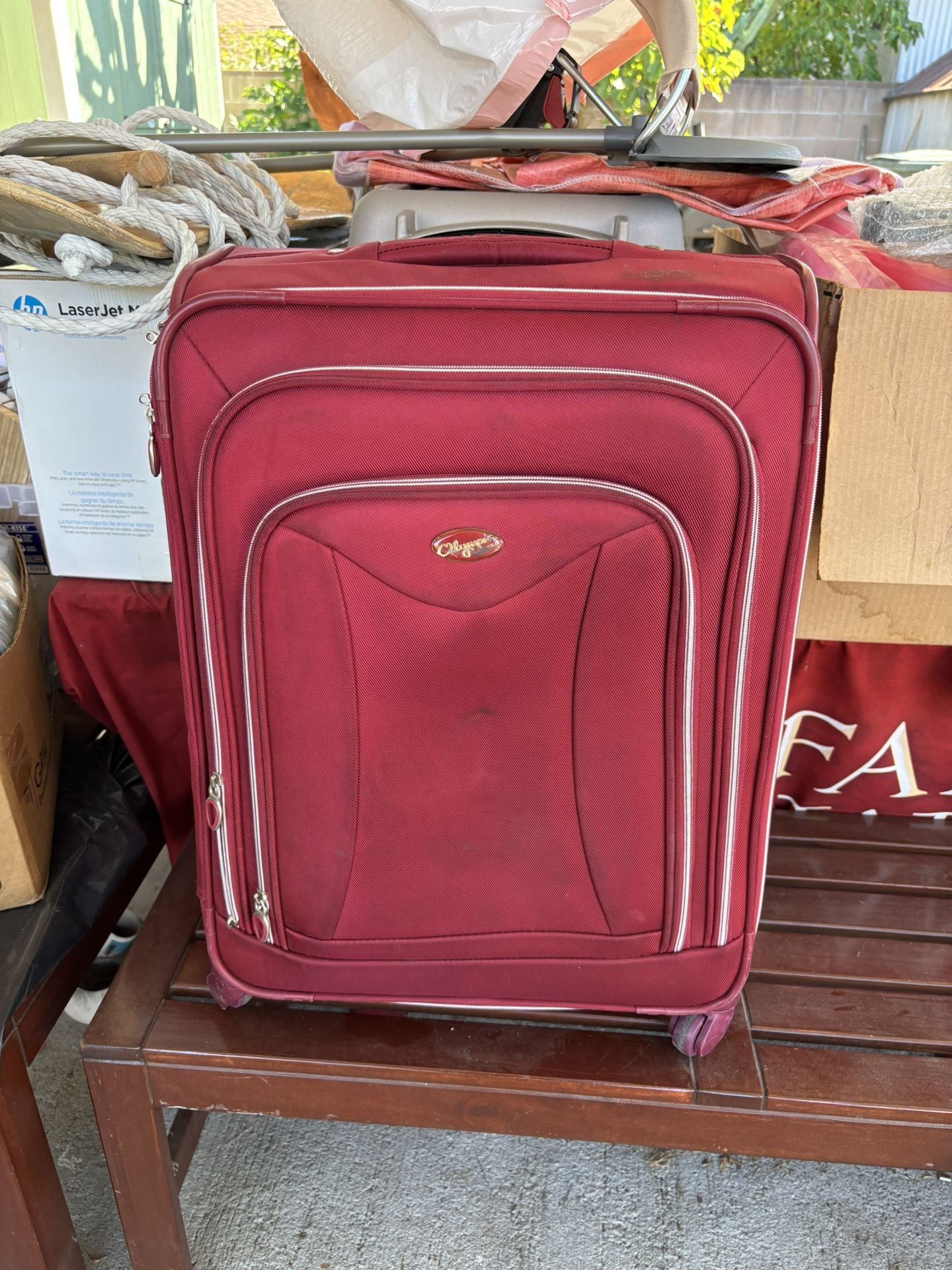 Red Olympia Suitcase